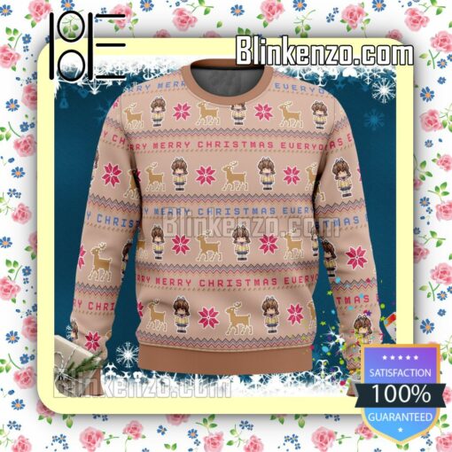 Furukawa Nagisa Clannad Merry Merry Christmas Everyone Knitted Christmas Jumper
