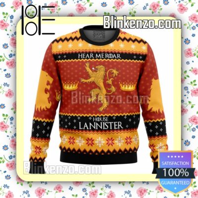 Game Of Thrones House Lannister Knitted Christmas Jumper
