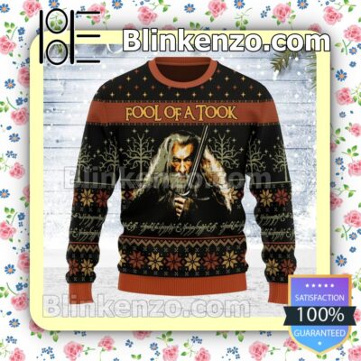 Gandalf Wizards Lord Of The Rings Fool Of A Took Christmas Jumpers