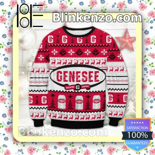 Genesee Brewery Beer Can Reindeer Christmas Jumpers