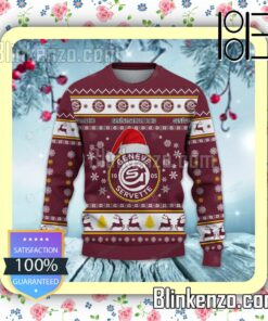 Geneve-Servette HC Logo Holiday Hat Xmas Sweatshirts a