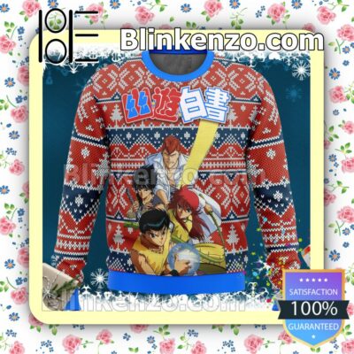 Ghost Fighter Yuyu Hakusho Alt Manga Anime Knitted Christmas Jumper