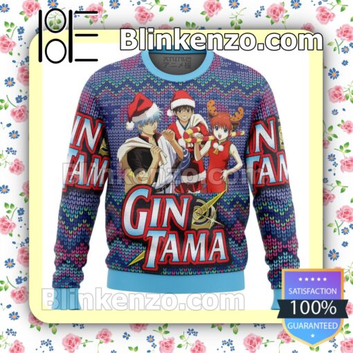 Gintama Santa Holiday Christmas Sweatshirts