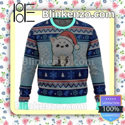 Gintoki And Sadaharu Gintama Premium Manga Anime Knitted Christmas Jumper