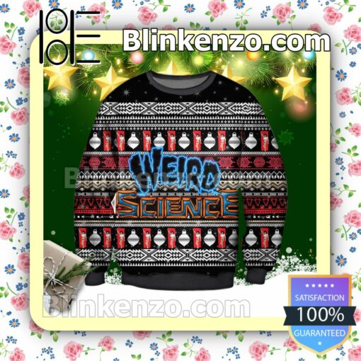 Girl Playing Piano Weird Science Holiday Christmas Sweatshirts