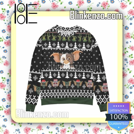 Gizmo The Gremlins Pine Tree & Snowflake Christmas Jumpers