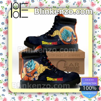 Goku Blue Dragon Ball Timberland Boots Men