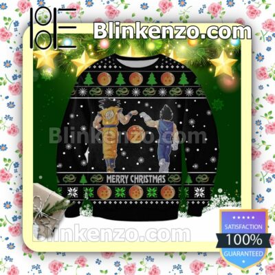 Goku & Gohan Dragon Ball Z Manga Anime Holiday Christmas Sweatshirts