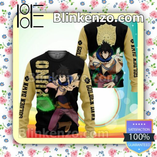 Golden Dawn Yuno Black Clover Manga Anime Knitted Christmas Jumper