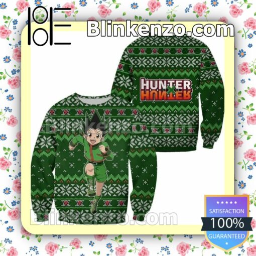 Gon Freecss Hunter X Hunter Anime Xmas Holiday Christmas Sweatshirts