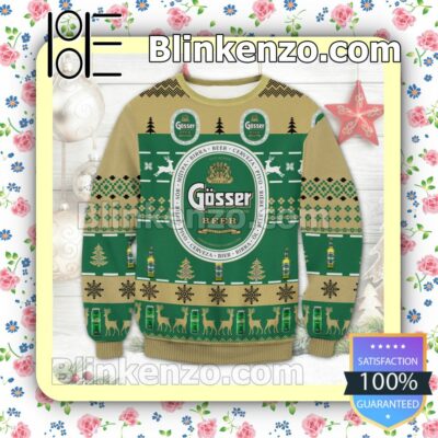 Gosser Beer Brewery Reindeer Snowflake Christmas Jumpers