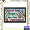 Grandma's House Grandkids Welcome Others Tolerated Entryway Mats