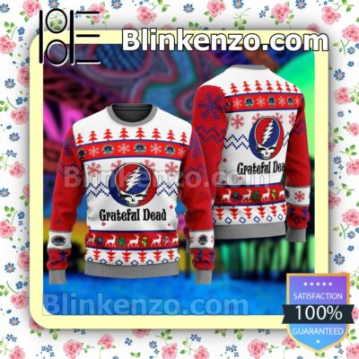 Grateful Dead Symbol Rock Band Holiday Christmas Sweatshirts