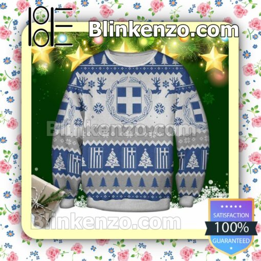 Greece Holiday Christmas Sweatshirts