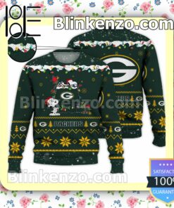 Green Bay Packers Snoopy Christmas NFL Sweatshirts