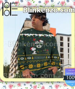 Green Bay Packers Snoopy Christmas NFL Sweatshirts c