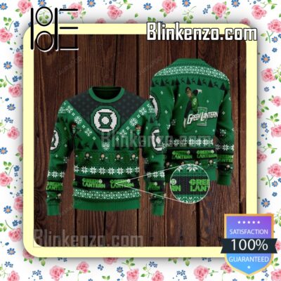 Green Lantern Dc Comics Knitted Christmas Jumper