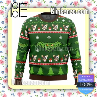 Gremlins Movie Pine Tree Knitted Christmas Jumper
