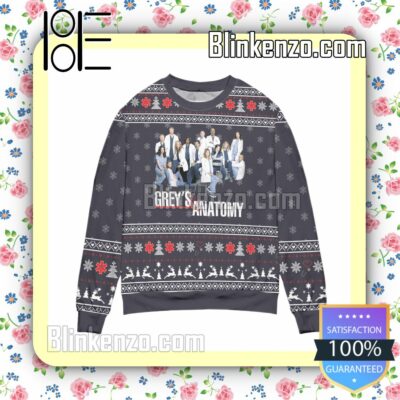 Grey's Anatomy Characters Snowflake Christmas Jumpers