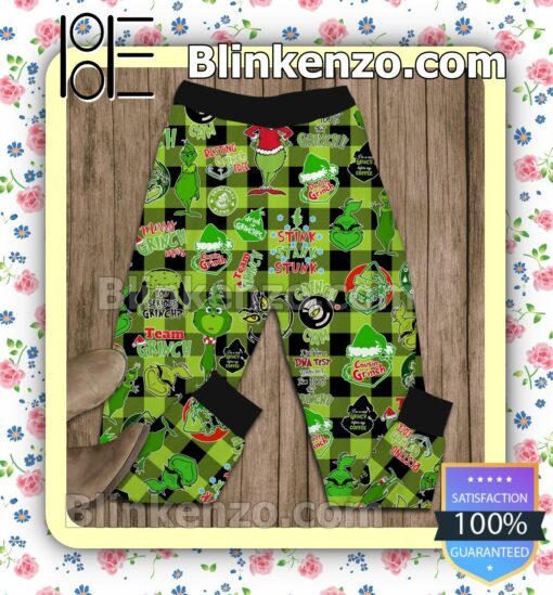 Grinch Don't Get Your Tinsel In A Tangle Pajama Sleep Sets b