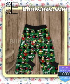 Grinch Hallmark Christmas Movies Inside Because It's Too Peopley Outside Pajama Sleep Sets b