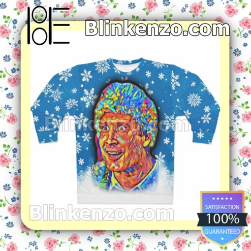 Griswold Snow Flower Christmas Psychedelic Christmas Sweatshirts