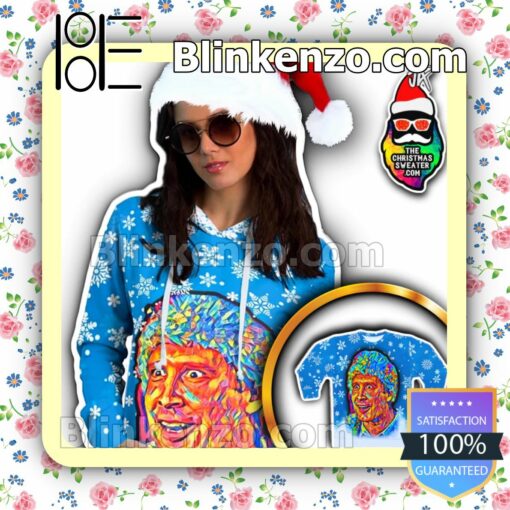 Griswold Snow Flower Christmas Psychedelic Christmas Sweatshirts a