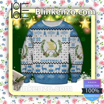 Guatemala Coat Of Arms Holiday Christmas Sweatshirts