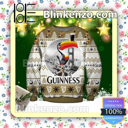 Guinness Beer 1759-Toucan Holiday Christmas Sweatshirts