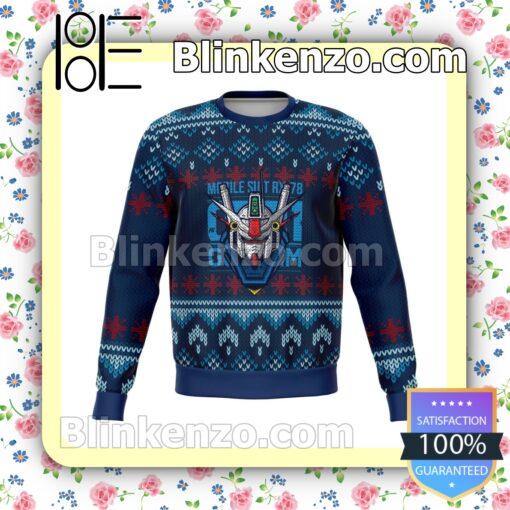 Gundam Mobile Suit Rx 78 Holiday Christmas Sweatshirts