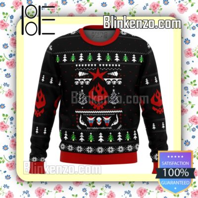 Gurren Lagann Logo Knitted Christmas Jumper