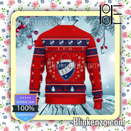 HIFK Logo Holiday Hat Xmas Sweatshirts b