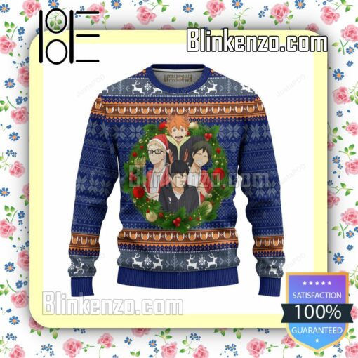 Haikyuu Characters Anime Knitted Christmas Jumper