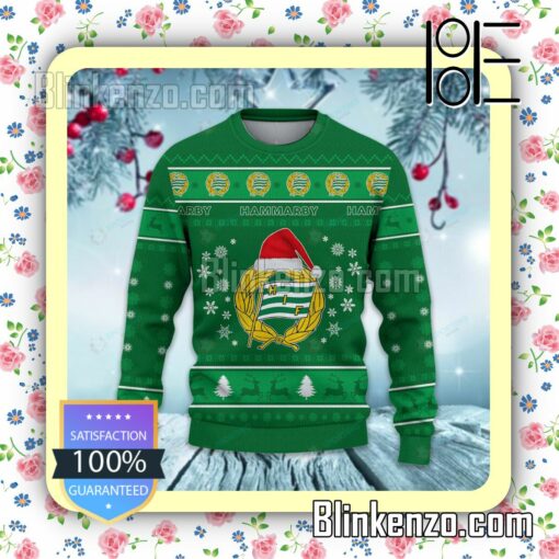 Hammarby Fotboll Logo Holiday Hat Xmas Sweatshirts a