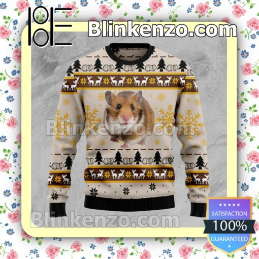 Hamster Cute Holiday Christmas Sweatshirts