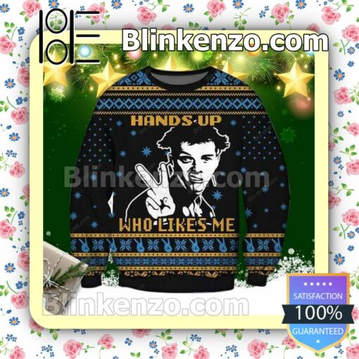 Hands Up Who Like Me The Young Ones Holiday Christmas Sweatshirts