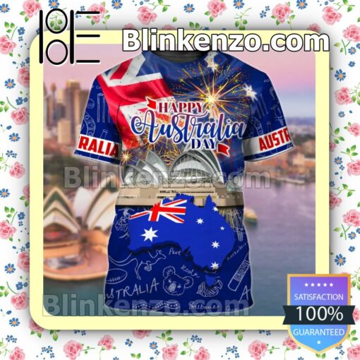 Happy Australia Day Hoodie Jacket Sweatshirts b