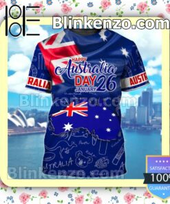 Happy Australia Day January 26 Hoodie Jacket Sweatshirts