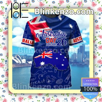 Happy Australia Day January 26 Hoodie Jacket Sweatshirts