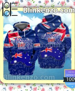 Happy Australia Day January 26 Hoodie Jacket Sweatshirts b