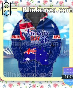 Happy Australia Day January 26 Hoodie Jacket Sweatshirts c