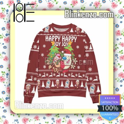 Happy Happy Joy Joy The Ren & Stimpy Show Christmas Jumper