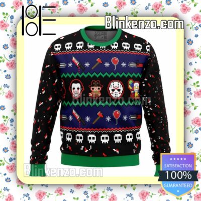 Happy Horrordays Knitted Christmas Jumper