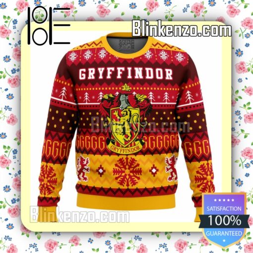 Harry Potter Gryffindor House Knitted Christmas Jumper