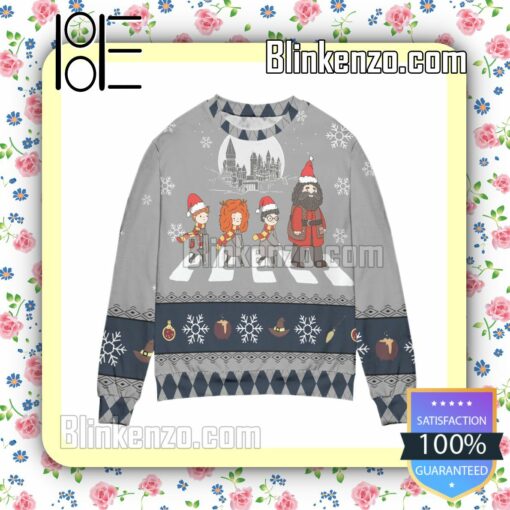 Harry Potter Hermione Ron & Hagrid Road Cosplay Christmas Jumpers