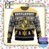 Harry Potter Hufflepuff House Knitted Christmas Jumper