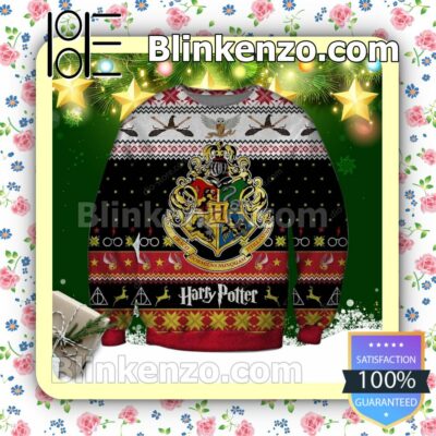 Harry Potter Logo Gryffindor Holiday Christmas Sweatshirts
