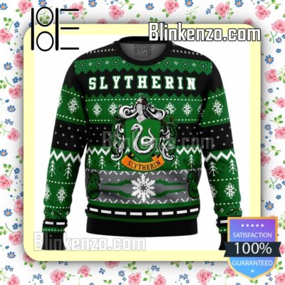 Harry Potter Slytherin House Knitted Christmas Jumper