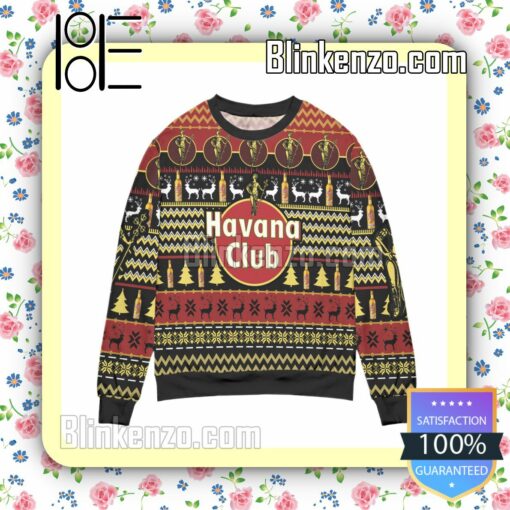 Havana Club Rum Pine Tree & Reindeer Christmas Jumpers