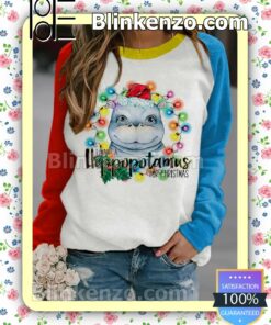 Hippo I Want A Hippopotamus For Christmas Holiday Christmas Sweatshirt